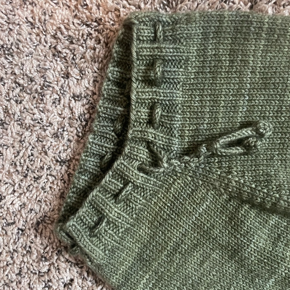 Misha & Puff Olive Wool Sweater